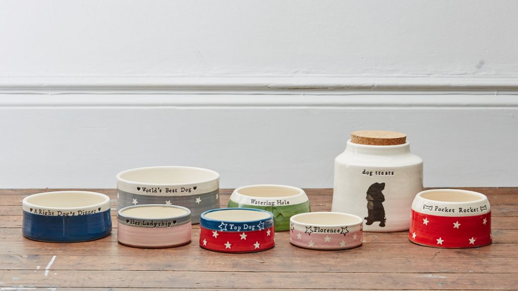 Personalised spaniel bowls