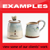 click here for examples of ceramic ware made with digital ceramic prints